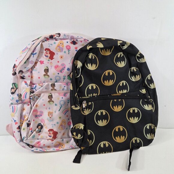 Fast Forward Other - Kids Backpack Bundle DC Batman + Disney Princess Fast Forward Designs NWT